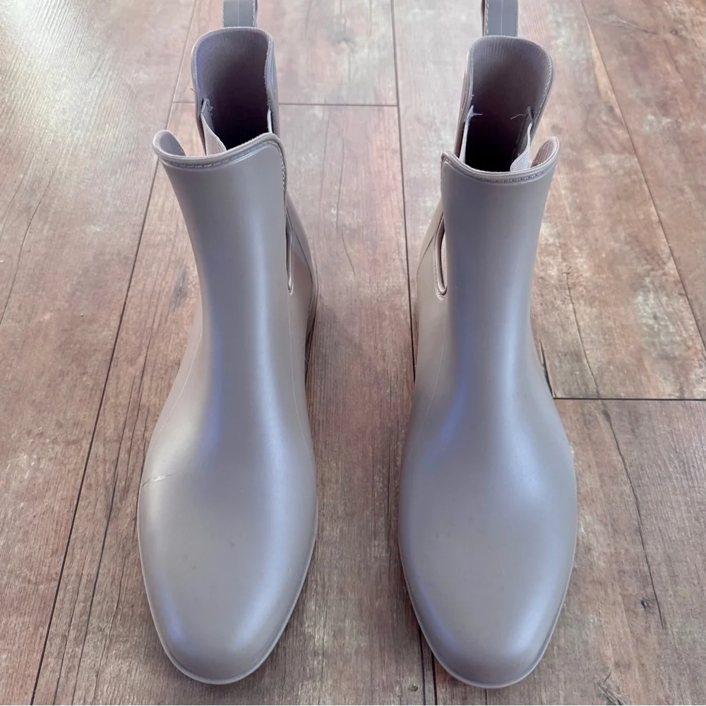 A New Day Taupe Chelsea Rainboots Size 12